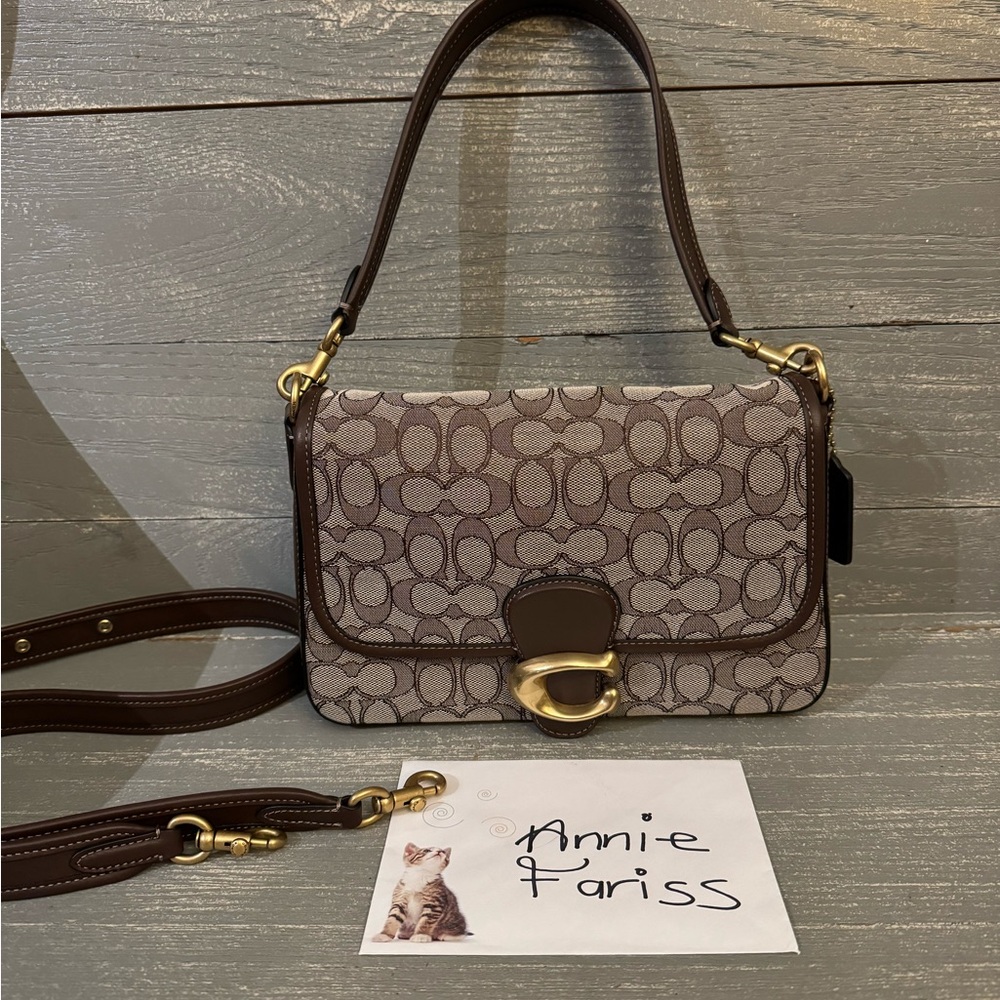 Coach Signature Jacquard Maple Soft Tabby
